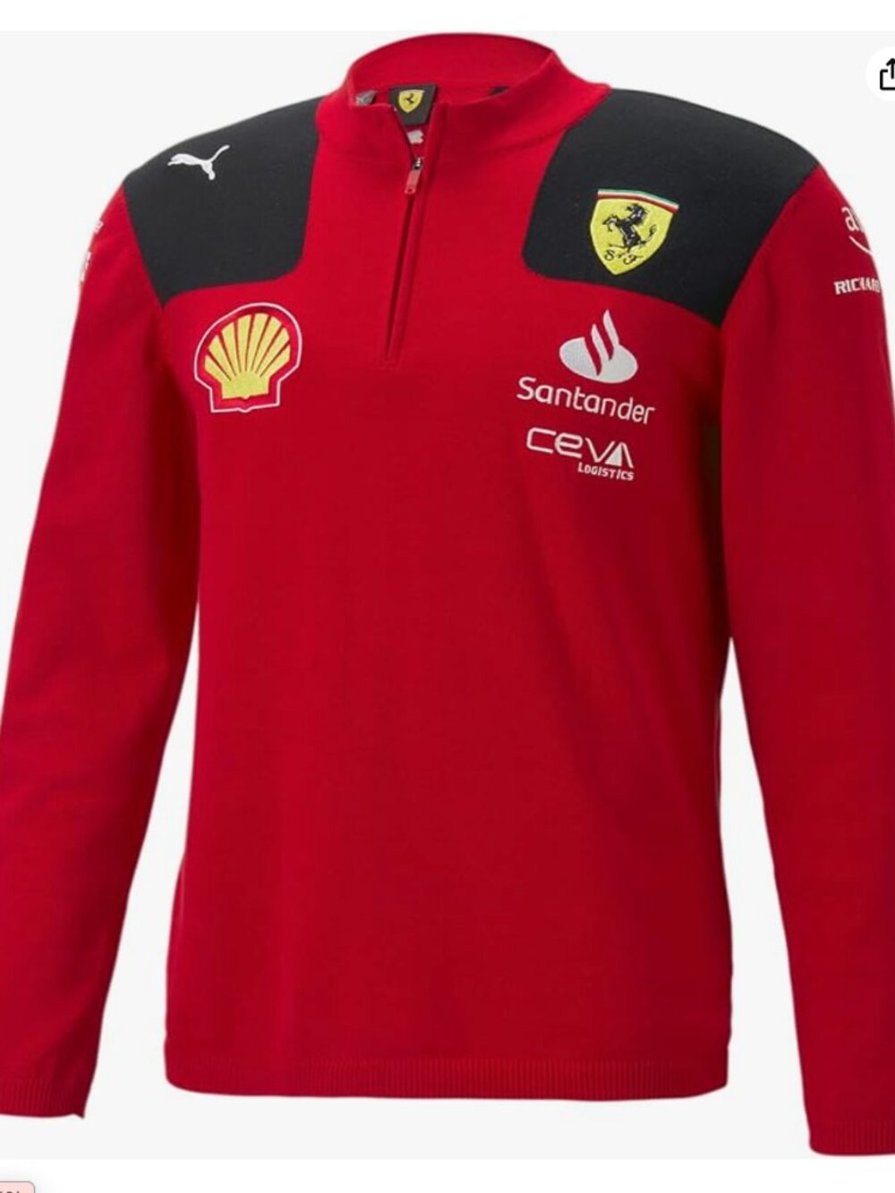 Puma Scuderia Ferrari 2023 Team Half-Zip Sweater